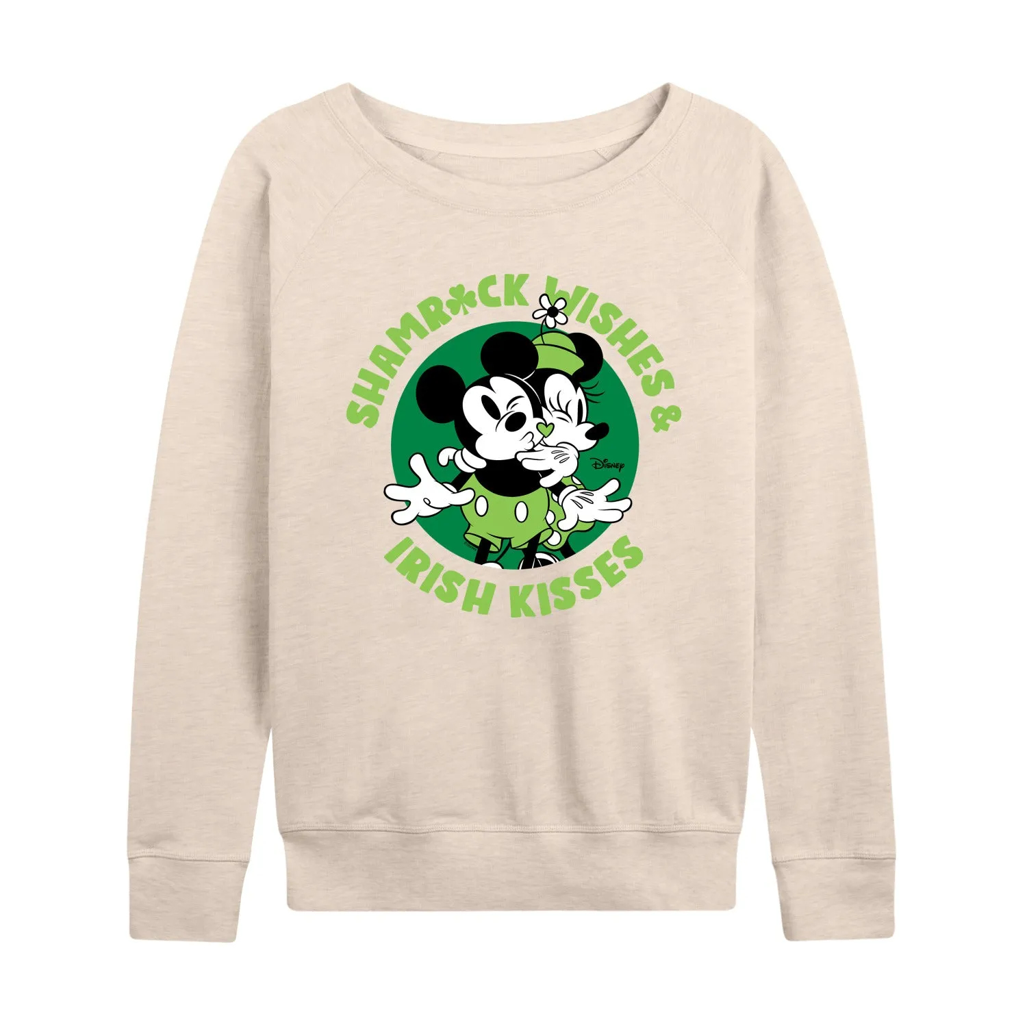 Disney - Shamrock Wishes Irish Kisses - Women's French Terry Long Sleeve Pullover sold by Zulily product image thumbnail 2