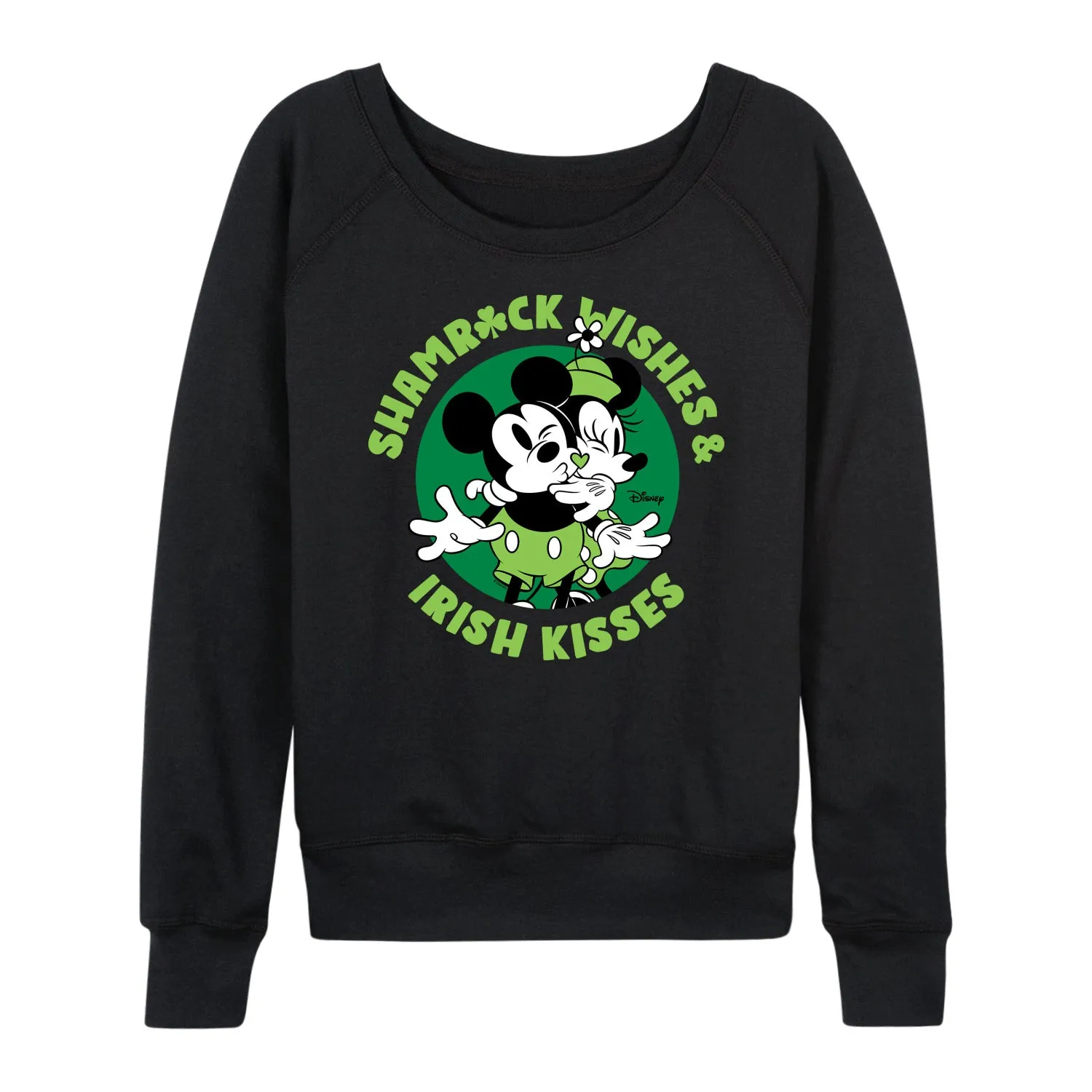 Disney - Shamrock Wishes Irish Kisses - Women's French Terry Long Sleeve Pullover sold by Zulily product image thumbnail 3