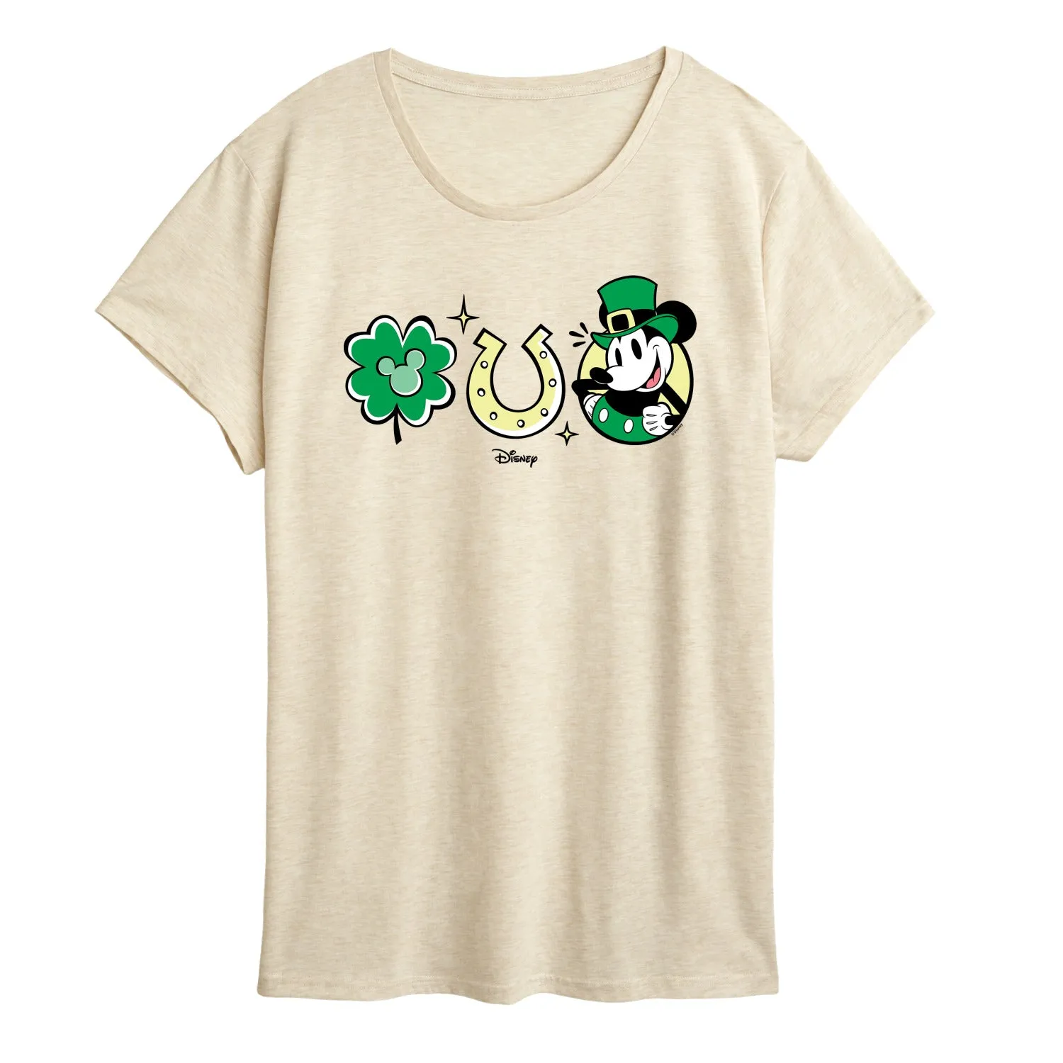 Disney - Mickey St. Patrick's Icons - Women's Short Sleeve Graphic T-Shirt sold by Zulily product image thumbnail 3