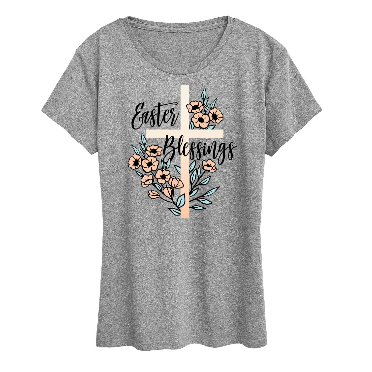 Instant Message - Easter Blessings - Women's Short Sleeve Graphic T-Shirt sold by Zulily