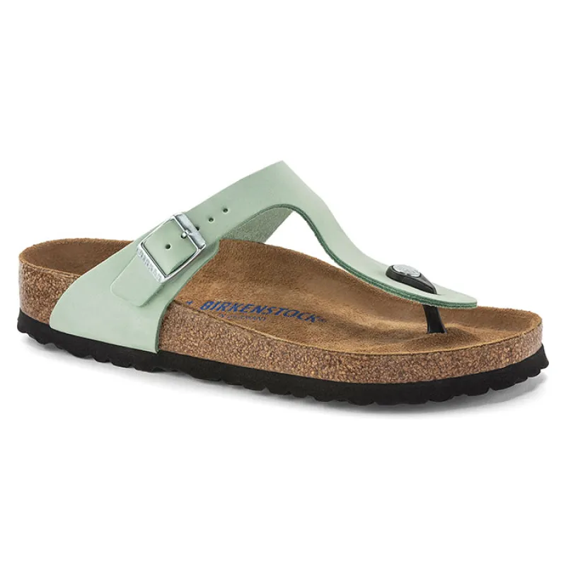 Birkenstock Unisex Gizeh Bs Nubuk Leather SF Matcha made by Zulily
