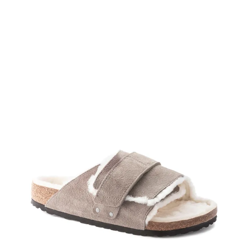 Birkenstock Unisex Kyoto Shearling Suede Leather Stone Coin sold by Zulily