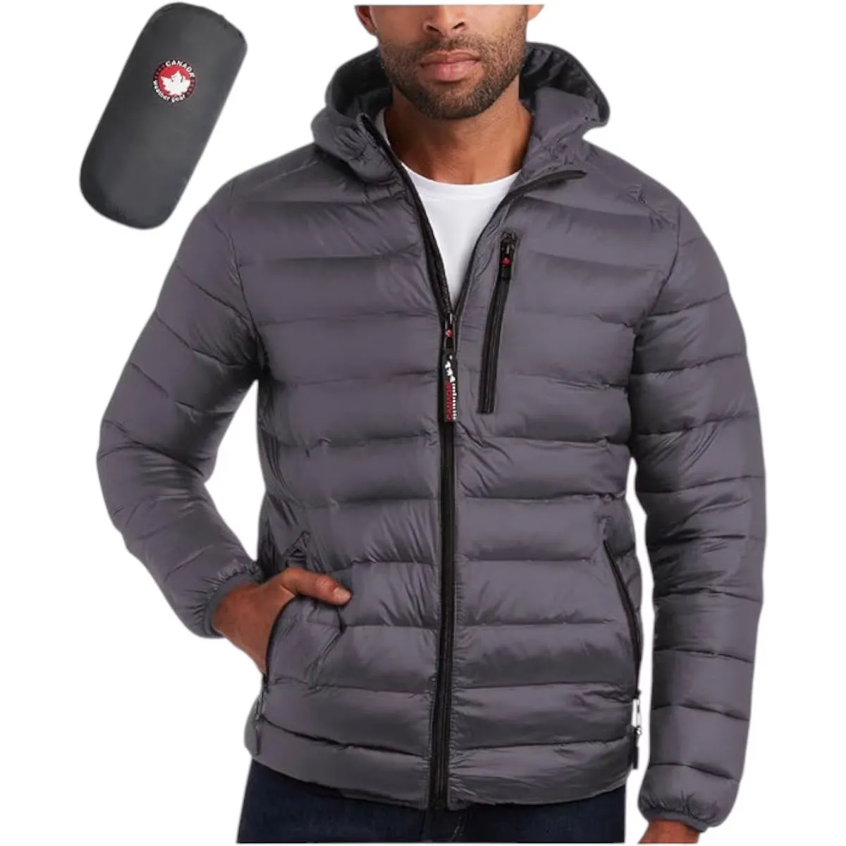 Canada Weather Gear Men's Packable Bubble Puffer Jacket sold by Zulily product image thumbnail 3