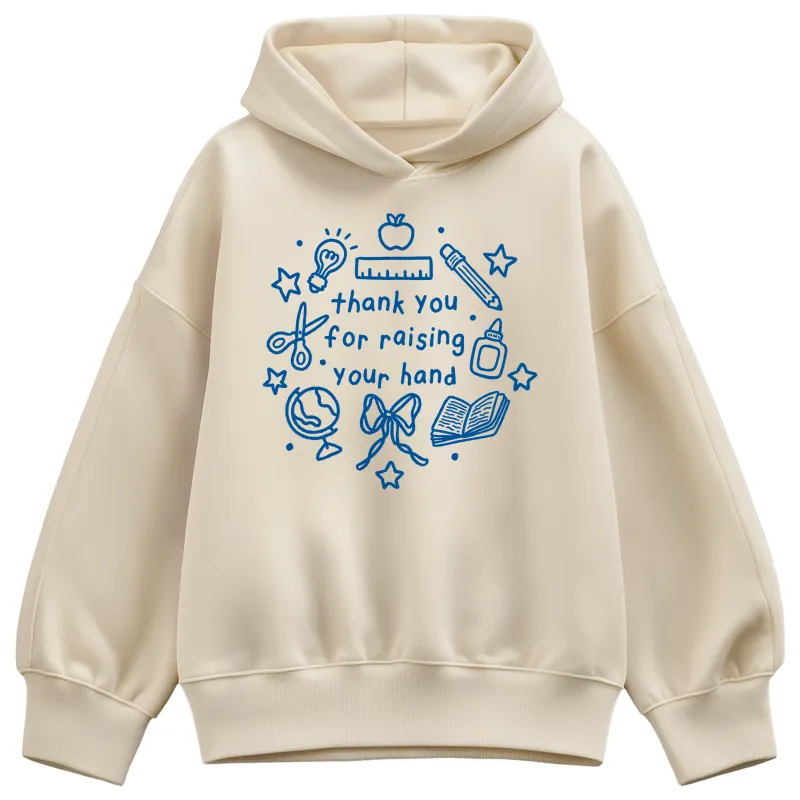 Instant Message - Raising Your Hand - Women's Oversized Fleece Hoodie Sweatshirt sold by Zulily