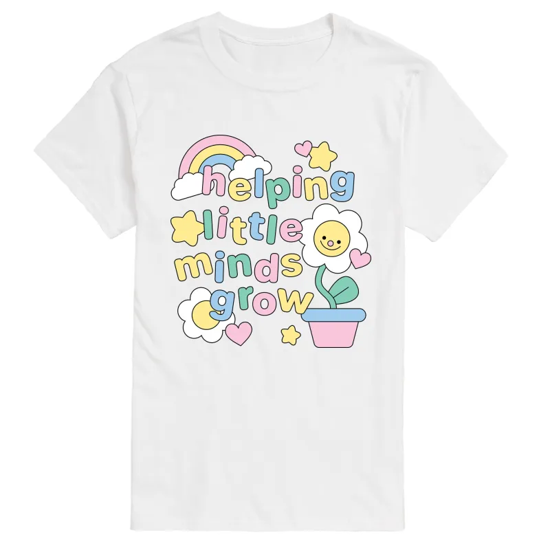 Instant Message - Helping Little Minds Grow - Men's Short Sleeve Graphic T-Shirt sold by Zulily