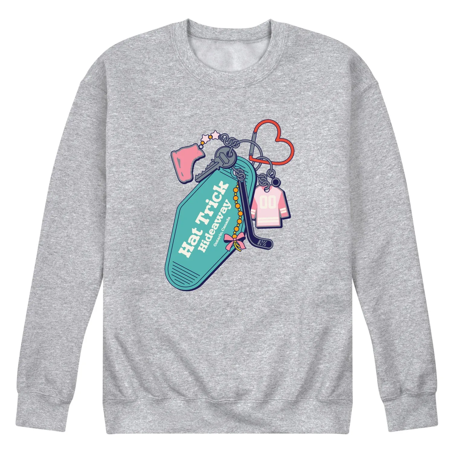 Instant Message - Hockey Keychain - Men's Crew Fleece Sweatshirt sold by Zulily product image thumbnail 2