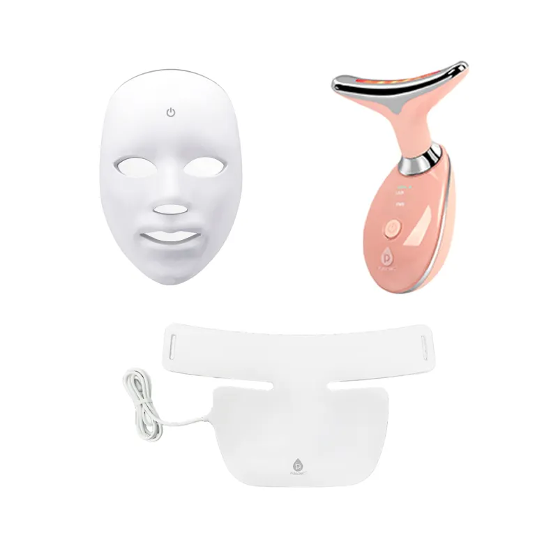 Pursonic Complete LED Skincare Therapy Bundle: Neckplate, 7-in-1 Light Therapy Wand & 7-in-1 Face Mask sold by Zulily