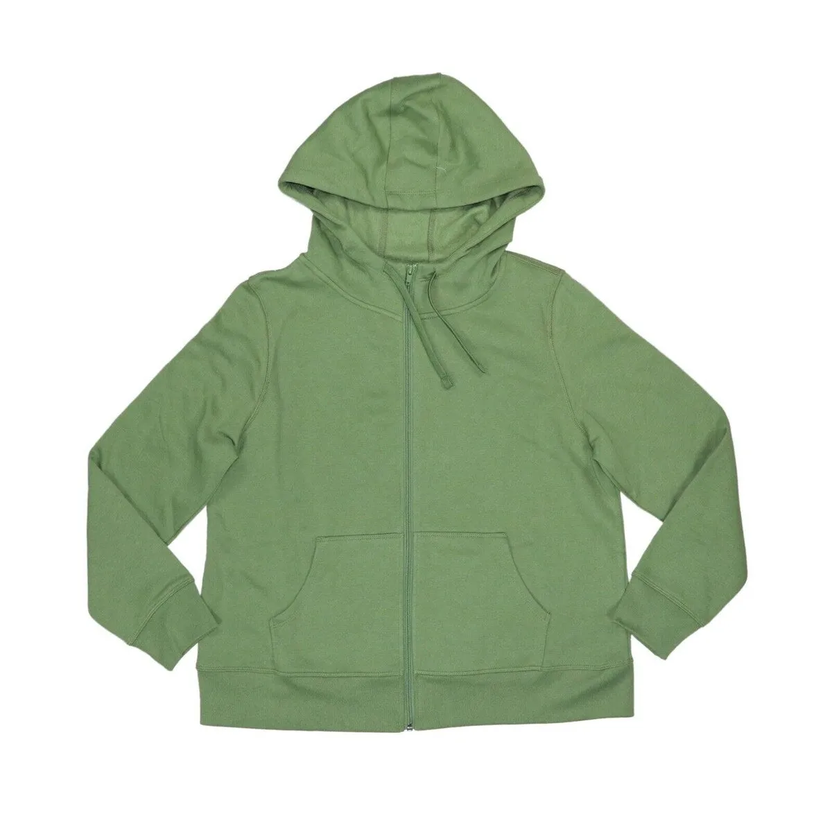 ID Ideology Women's Zip Front Fleece Hoodie Green Size X-Large sold by Zulily