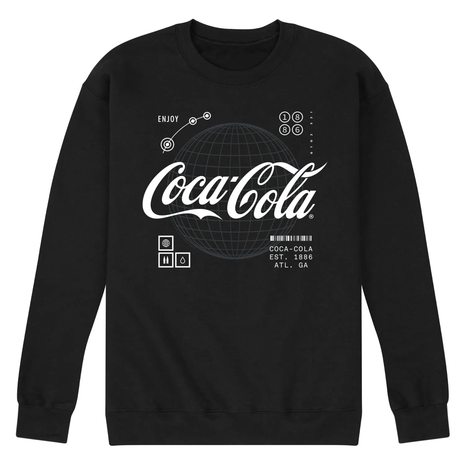 Coca-Cola - Logo Hud - Men's Crew Neck Fleece Pullover sold by Zulily