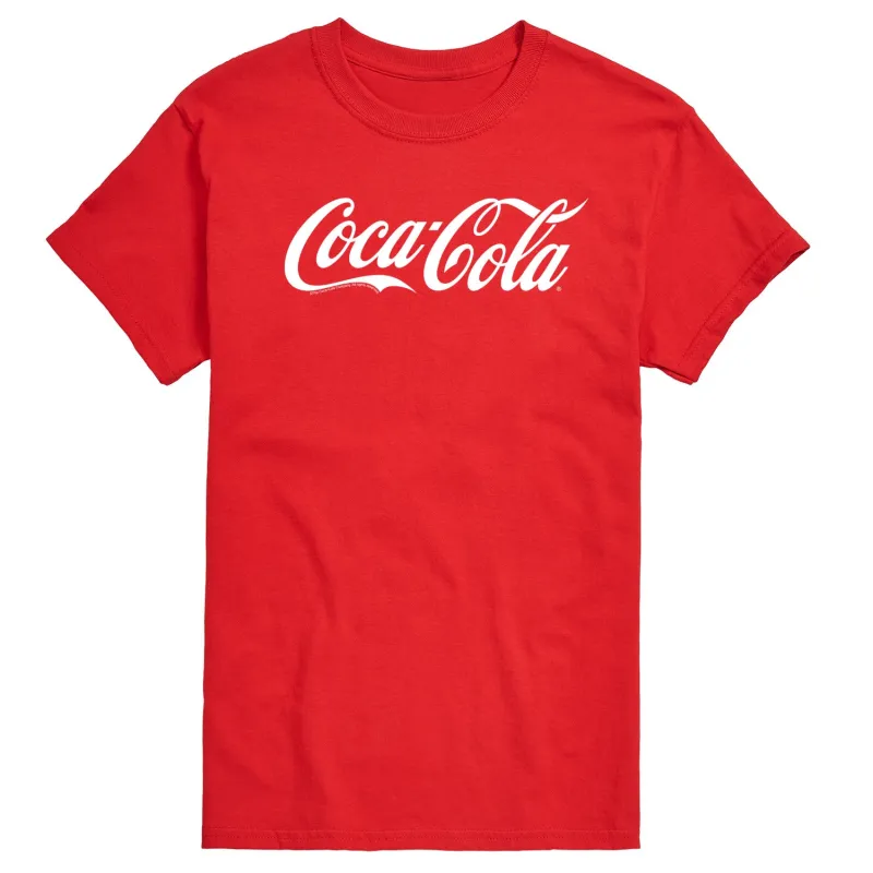 Coca-Cola - White Logo - Men's Short Sleeve Graphic T-Shirt sold by Zulily