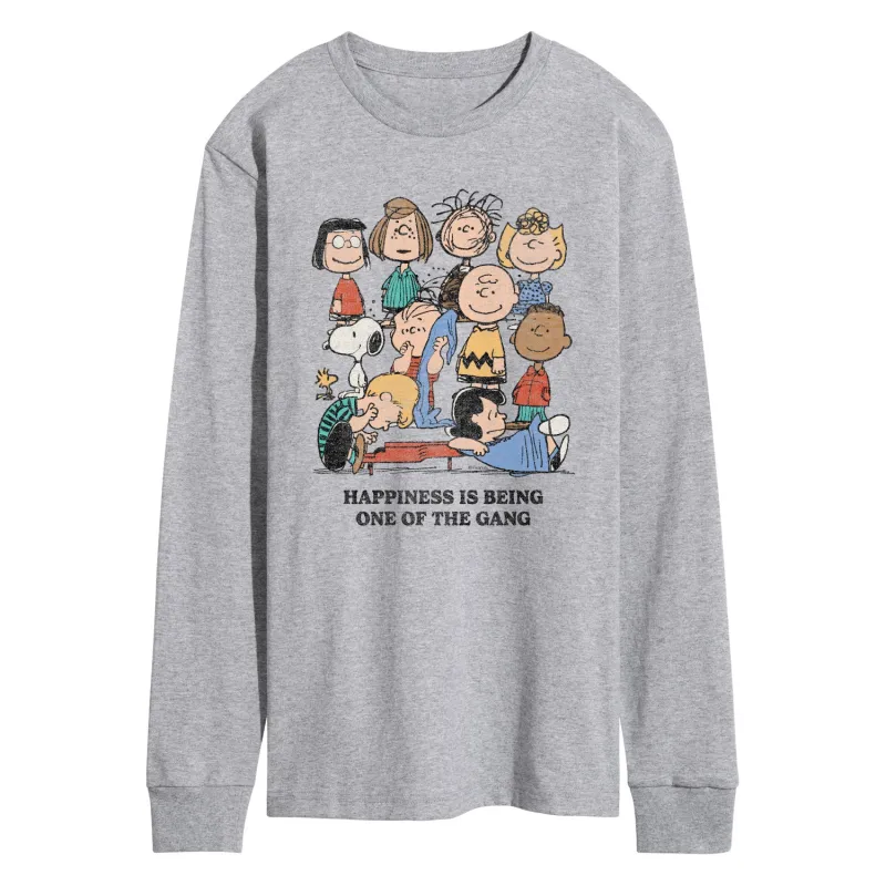 Peanuts - One Of The Gang - Men's Long Sleeve Graphic T-Shirt sold by Zulily