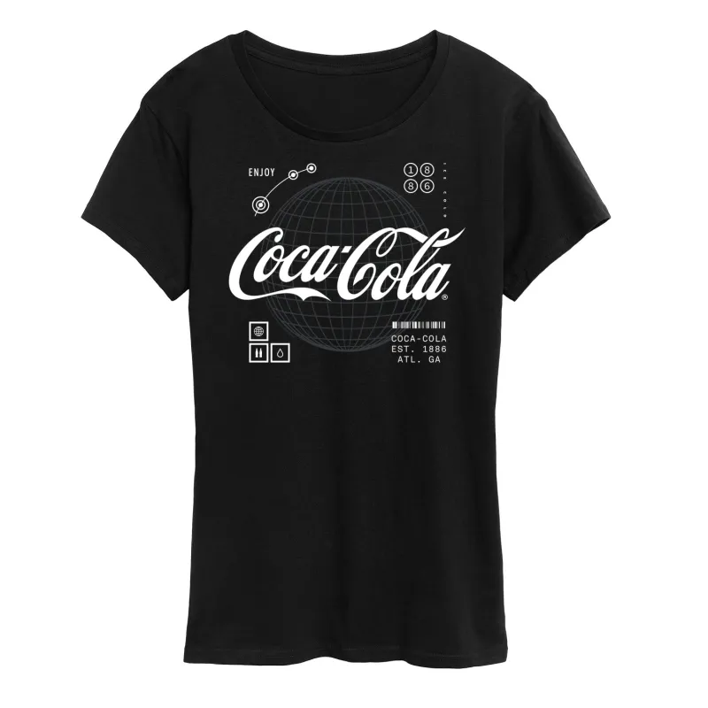 Coca-Cola - Logo Hud   - Women's Short Sleeve Graphic T-Shirt sold by Zulily