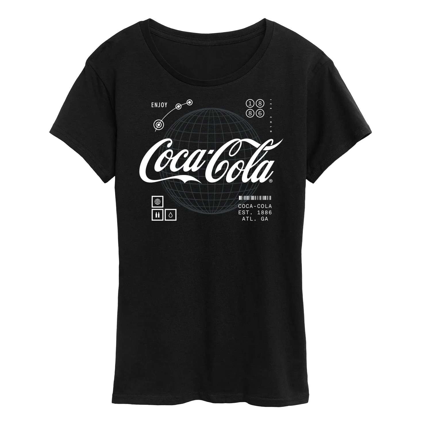 Coca-Cola - Logo Hud - Women's Short Sleeve Graphic T-Shirt sold by Zulily