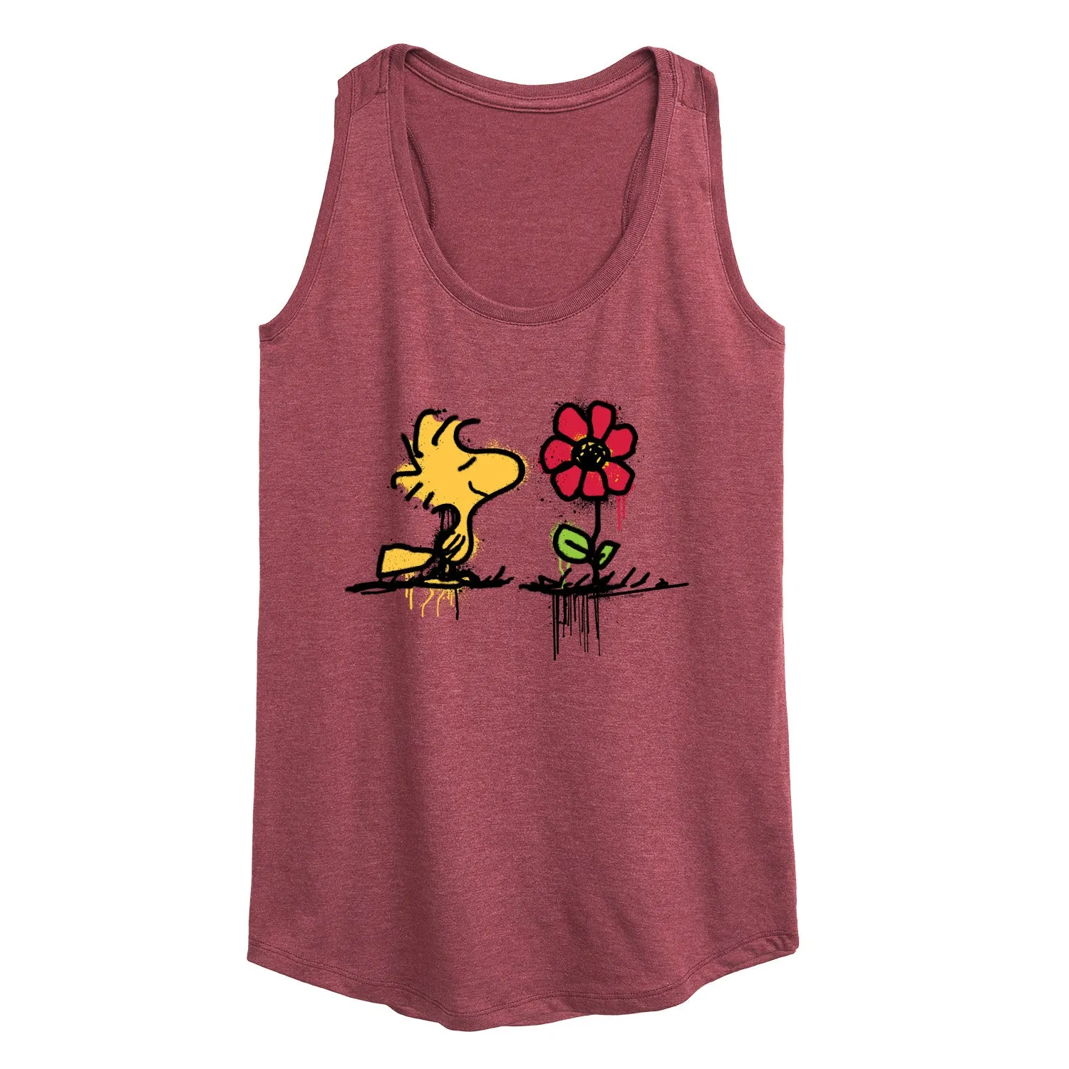 Peanuts - Woodstock Rose - Women's Racerback Tank Top sold by Zulily product image thumbnail 4