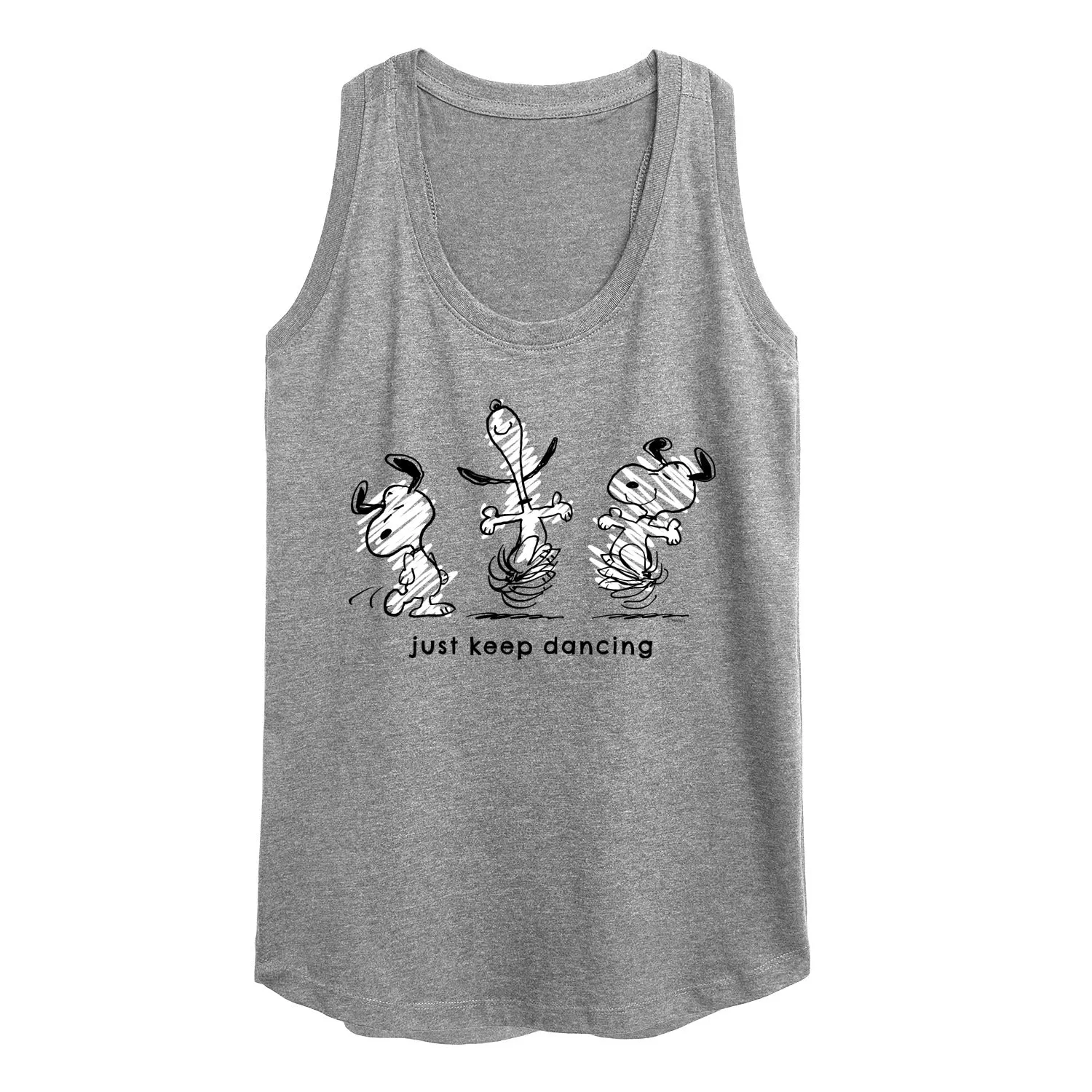 Peanuts - Snoopy Just Keep Dancing - Women's Racerback Tank Top sold by Zulily product image thumbnail 2