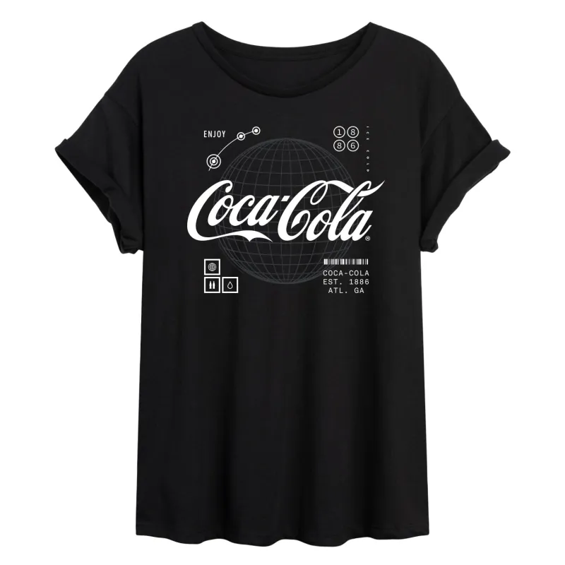 Coca-Cola - Logo Hud - Women's Oversized T-Shirt sold by Zulily