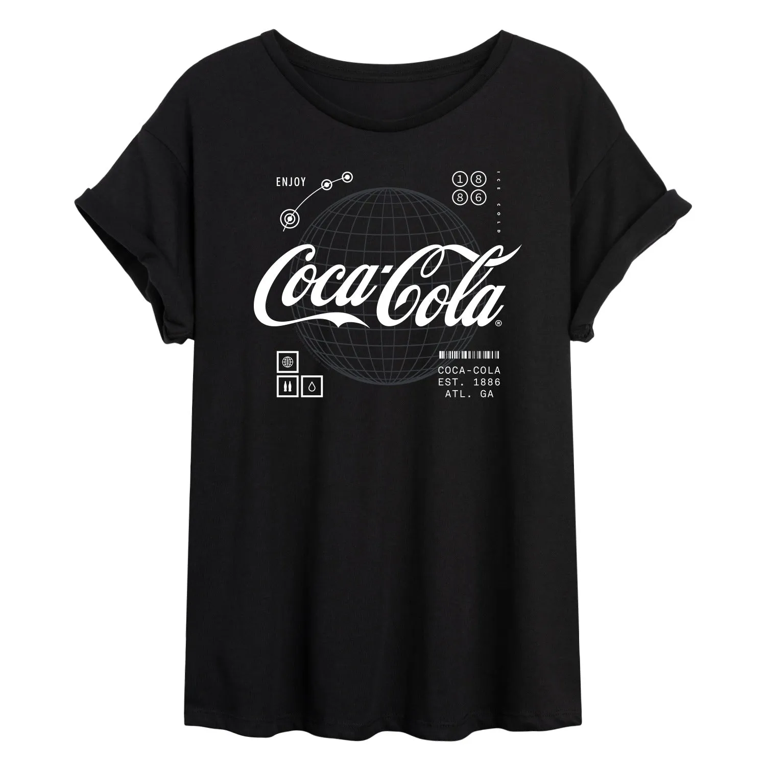 Coca-Cola - Logo Hud - Women's Oversized T-Shirt sold by Zulily