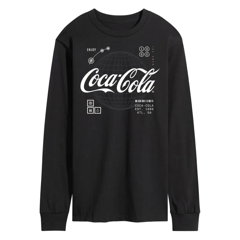 Coca-Cola - Logo Hud  - Men's Long Sleeve T-Shirt made by Coca-Cola