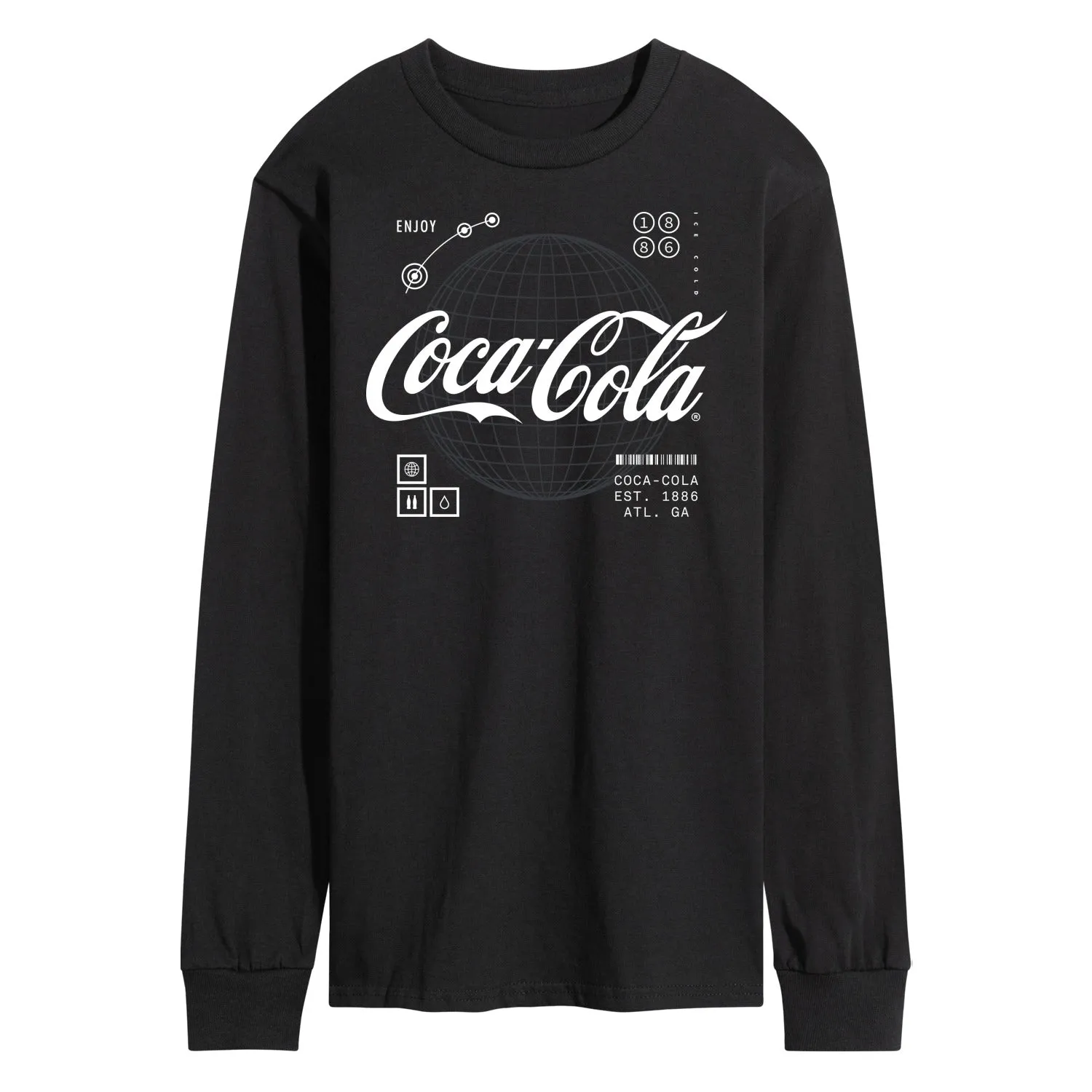 Coca-Cola - Logo Hud - Men's Long Sleeve T-Shirt sold by Zulily