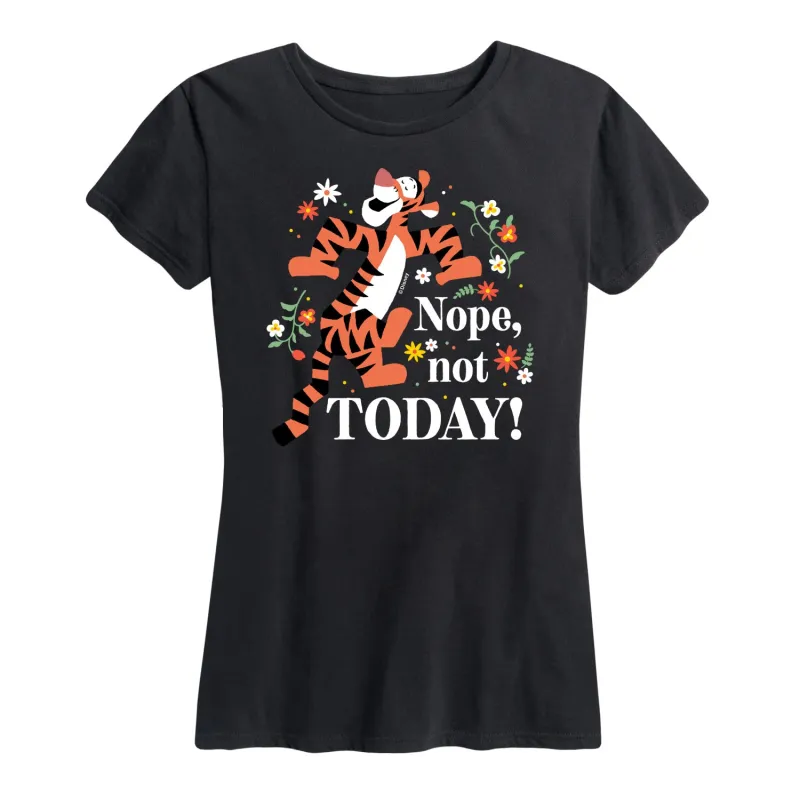 Winnie the Pooh - Tigger - Nope, Not Today - Women's Short Sleeve Graphic T-Shirt sold by Zulily