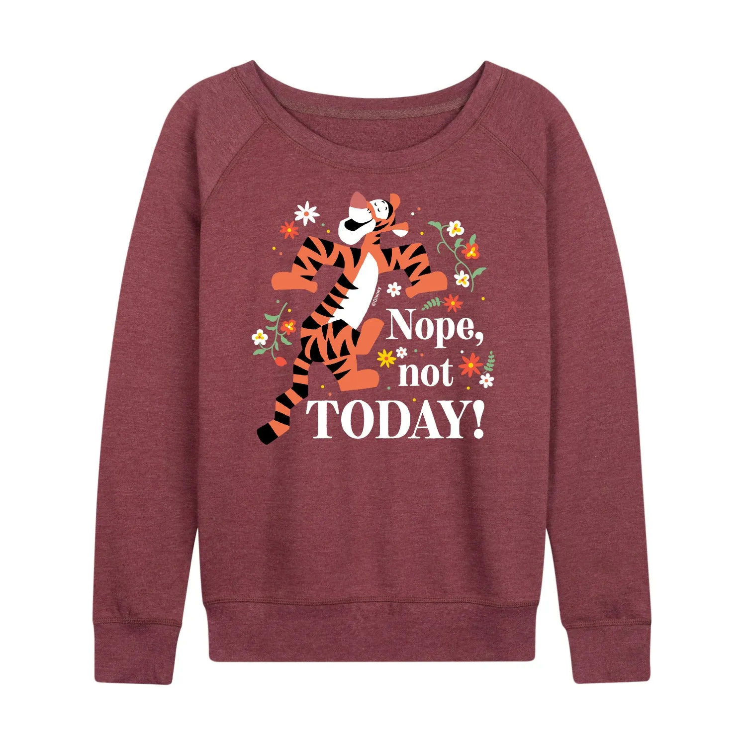 Winnie the Pooh - Tigger - Nope, Not Today - Women's Lightweight French Terry Long Sleeve Shirt sold by Zulily product image thumbnail 4