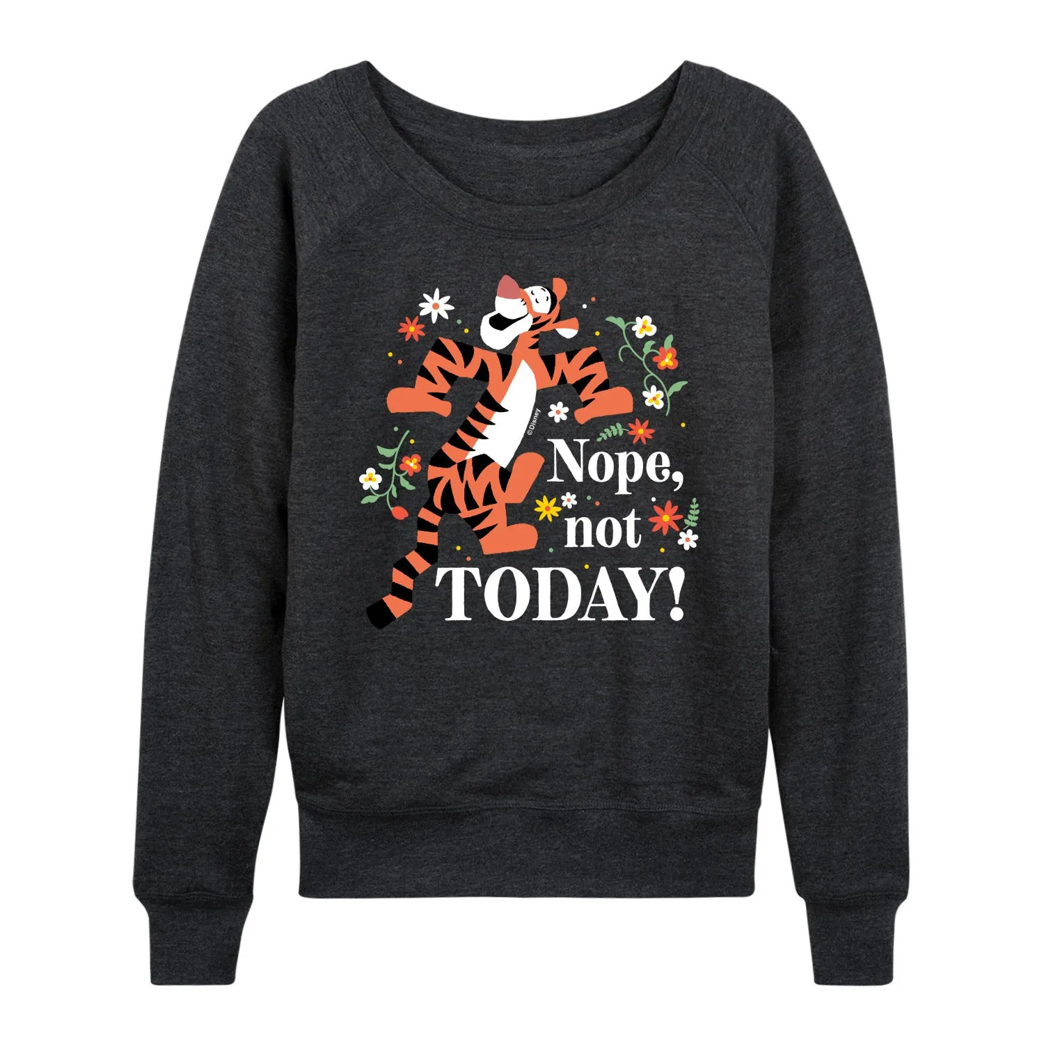 Winnie the Pooh - Tigger - Nope, Not Today - Women's Lightweight French Terry Long Sleeve Shirt sold by Zulily product image thumbnail 2