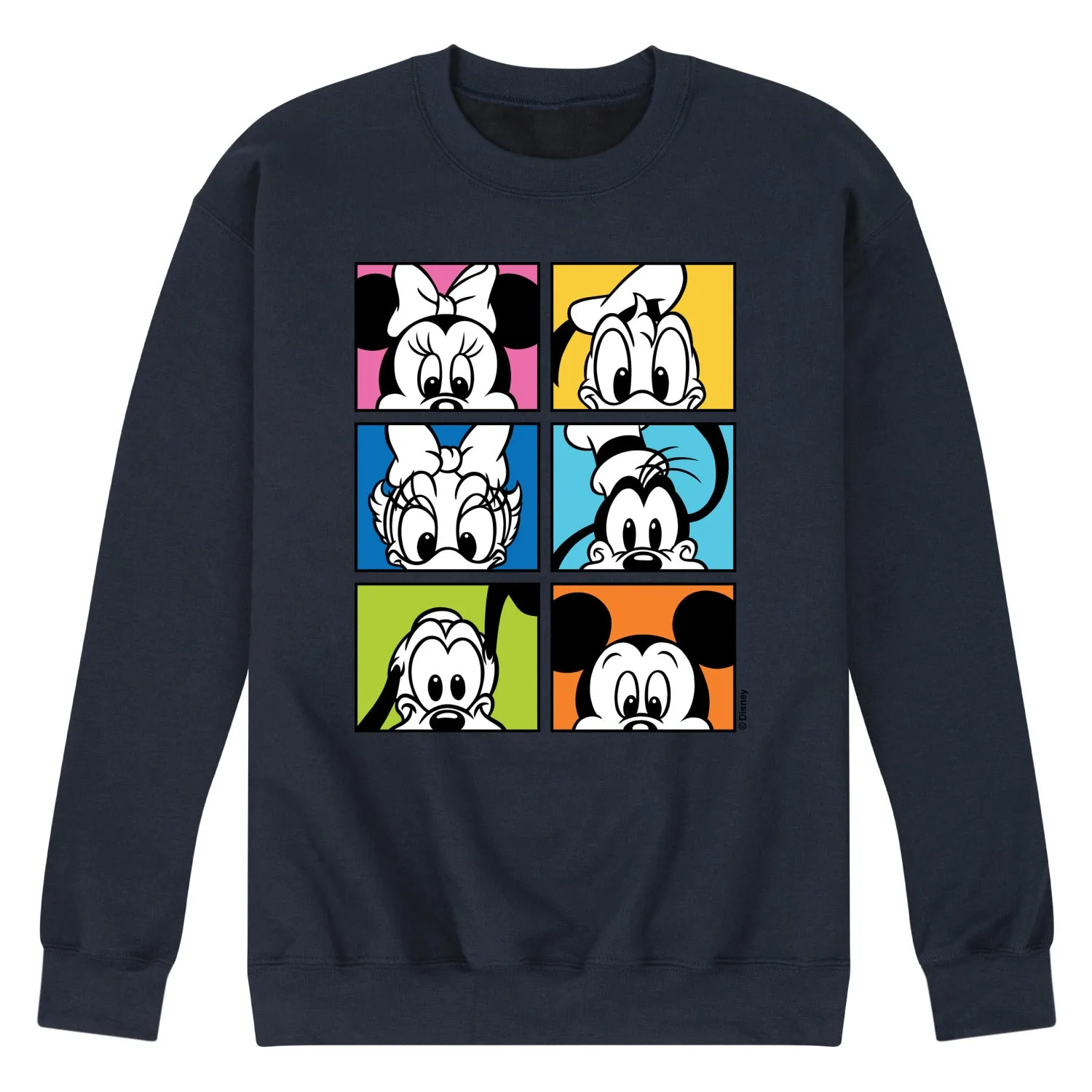 Disney - Colorful Character Squares - Men's Crew Fleece Sweatshirt sold by Zulily product image thumbnail 3
