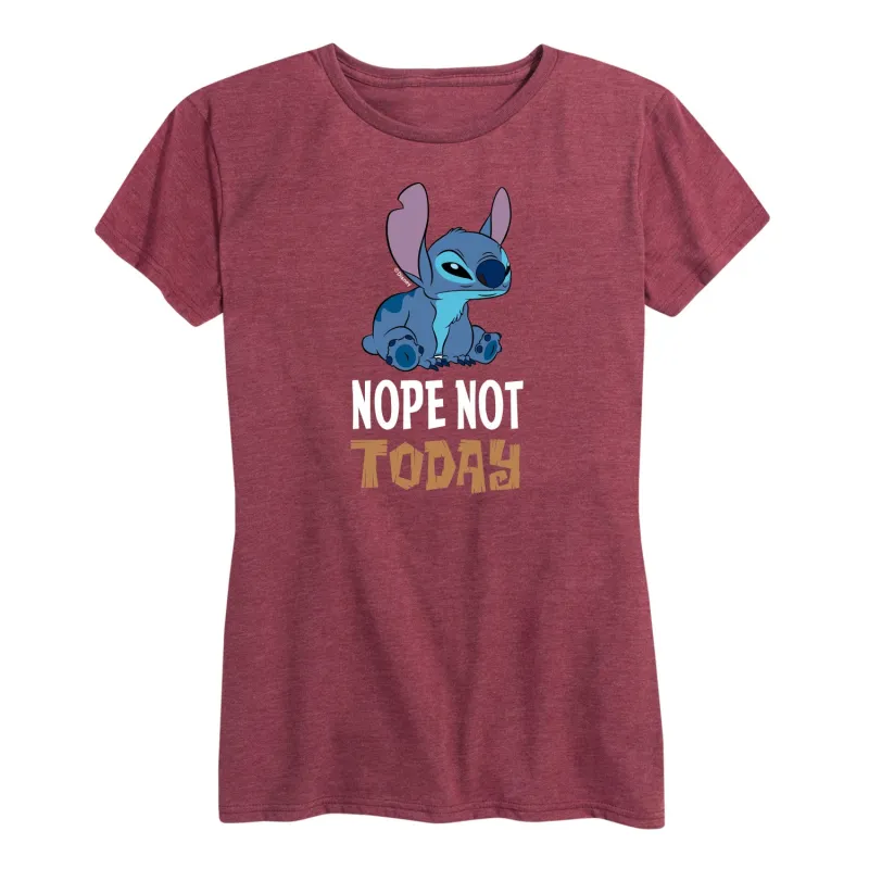 Lilo & Stitch - Nope Not Today - Women's Short Sleeve Graphic T-Shirt made by Zulily