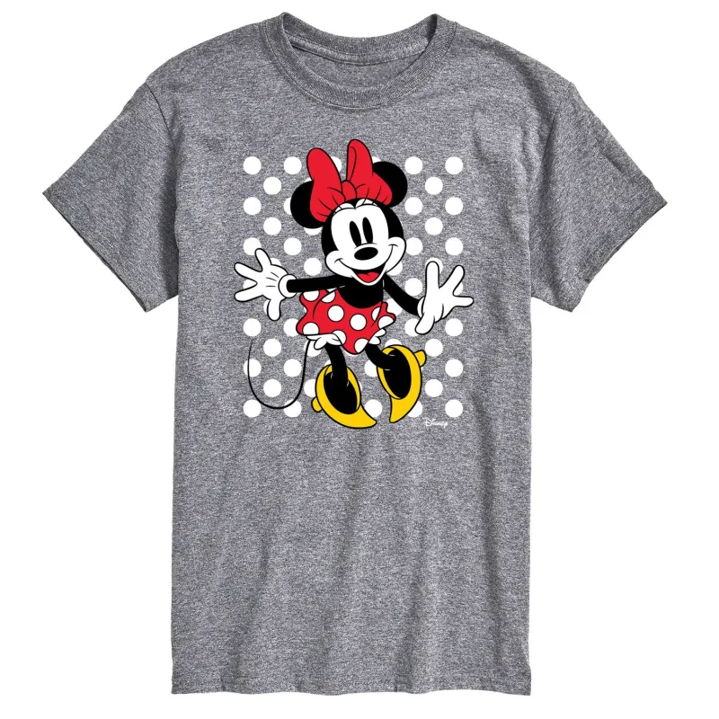 Disney - Minnie With Dots - Men's Short Sleeve Graphic T-Shirt made by Disney