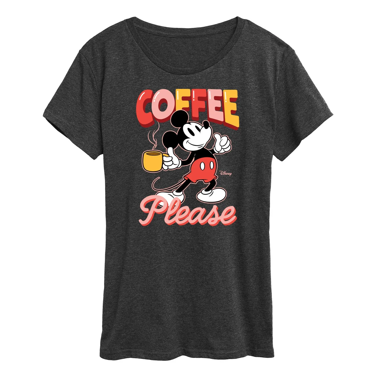 Disney - Coffee Please - Women's Short Sleeve Graphic T-Shirt sold by Zulily product image thumbnail 3