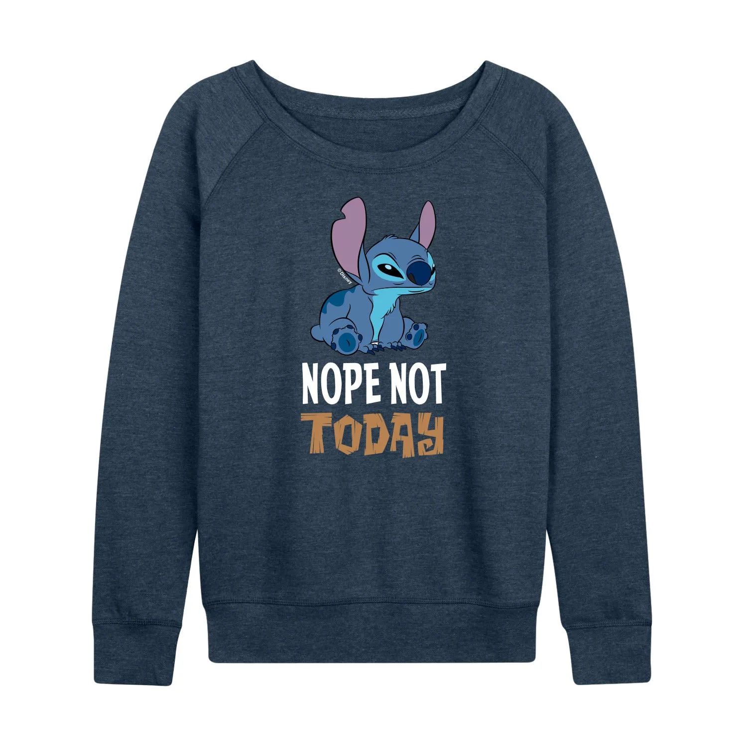 Lilo & Stitch - Nope Not Today - Women's French Terry Long Sleeve Pullover sold by Zulily product image thumbnail 2