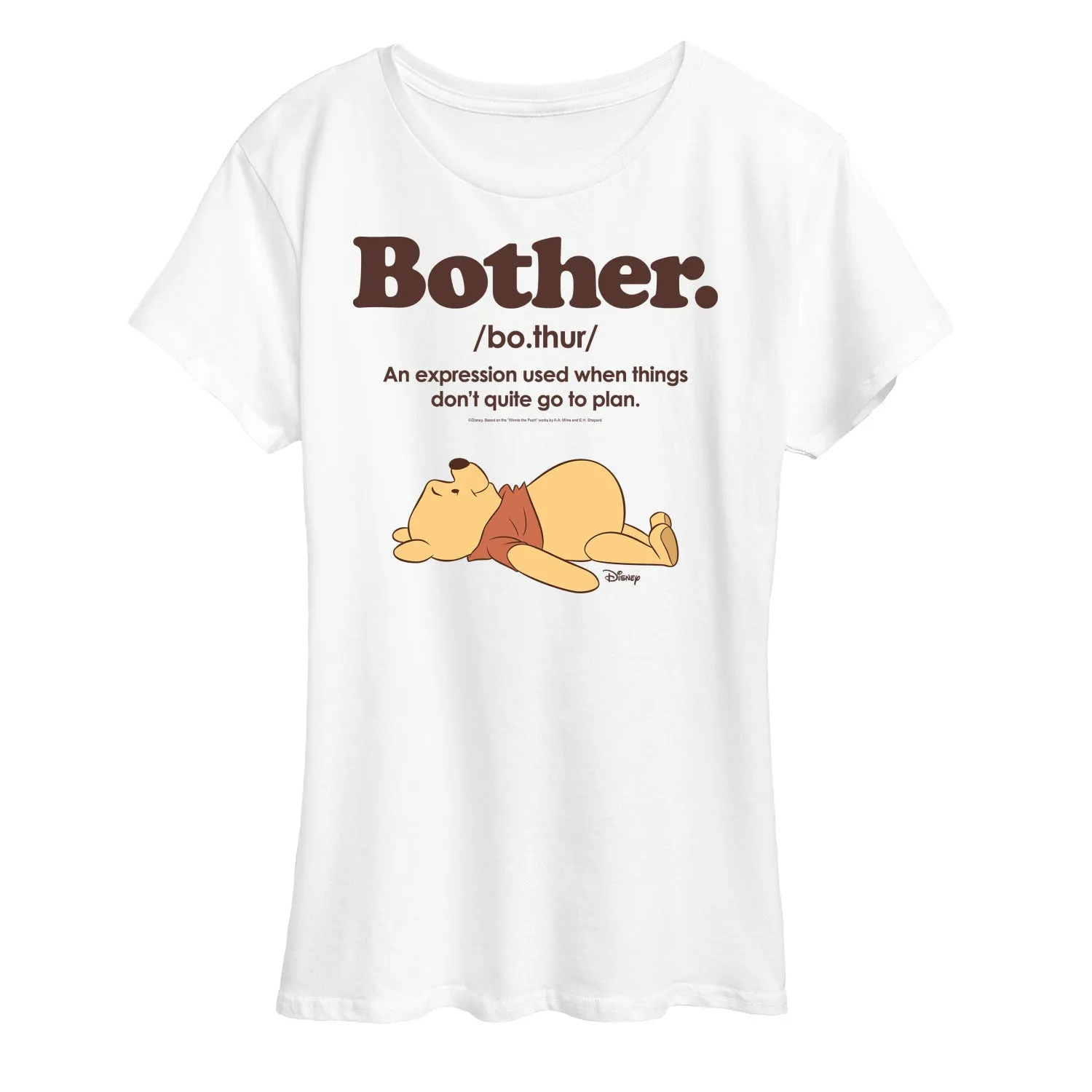 Winnie the Pooh - Bother Definition - Women's Short Sleeve Graphic T-Shirt sold by Zulily product image thumbnail 3