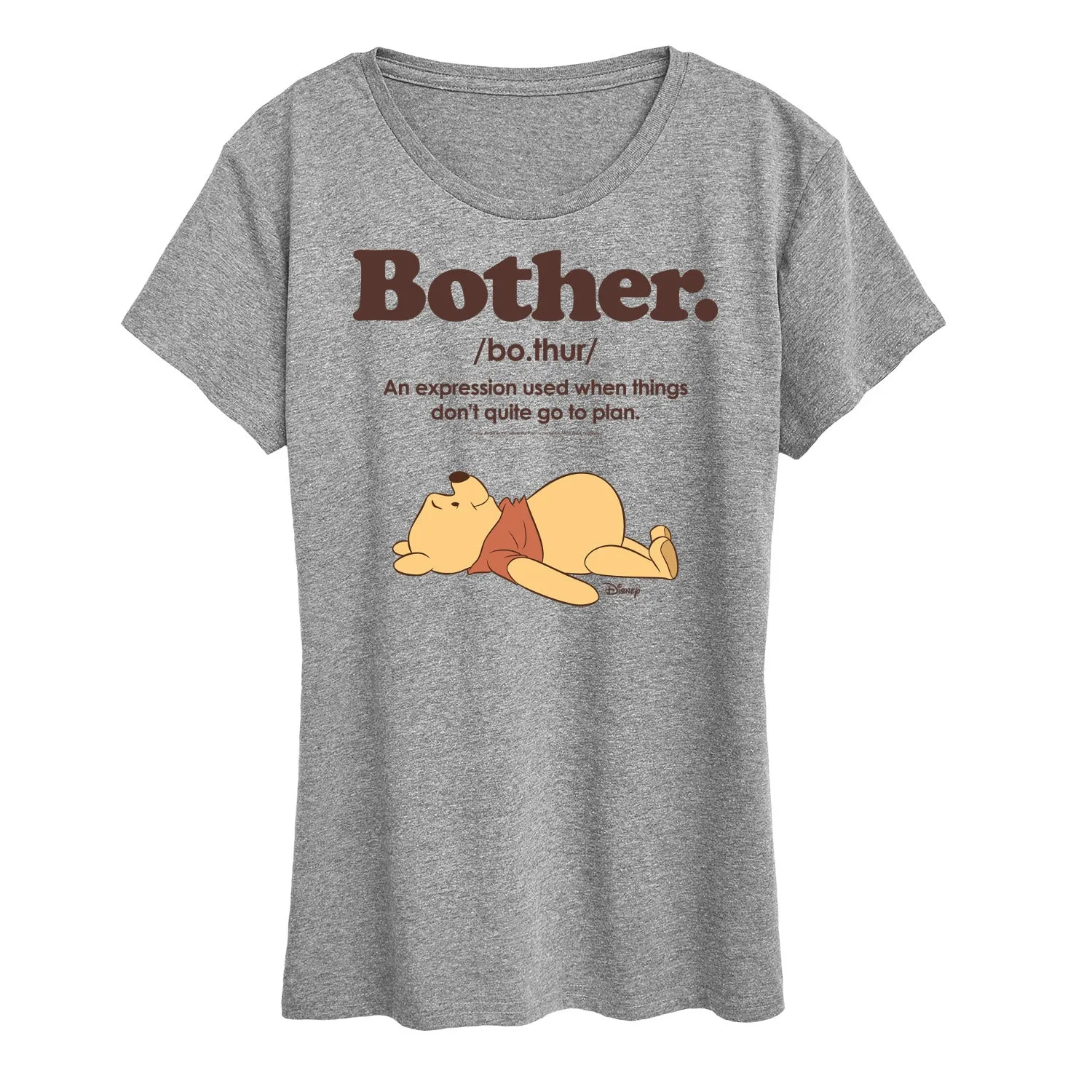Winnie the Pooh - Bother Definition - Women's Short Sleeve Graphic T-Shirt sold by Zulily product image thumbnail 2