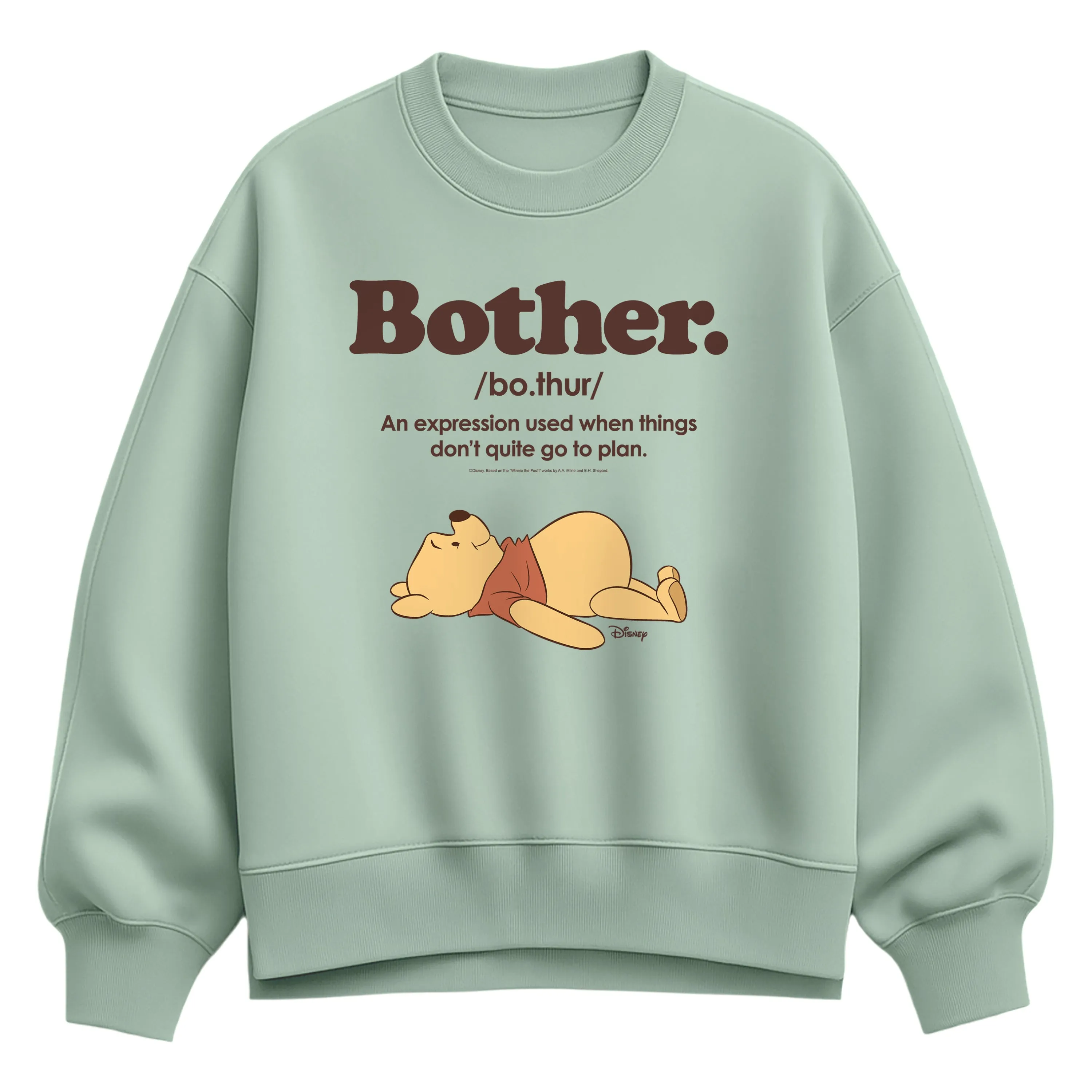 Winnie the Pooh - Bother Definition - Women's Oversized Fleece Crew Sweatshirt sold by Zulily product image thumbnail 3