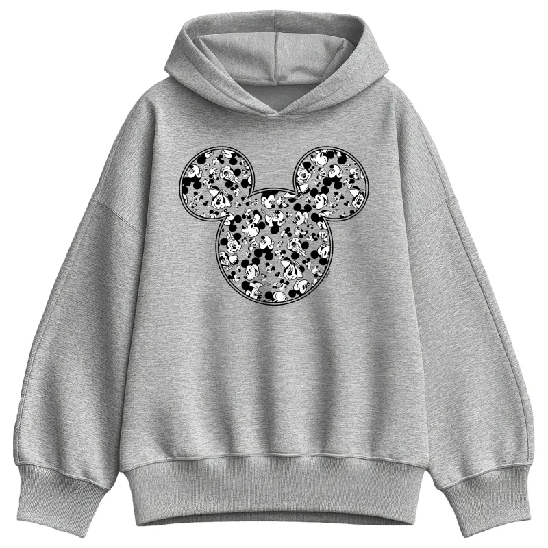 Disney - Meta Mickey - Women's Oversized Fleece Hoodie Sweatshirt sold by Zulily
