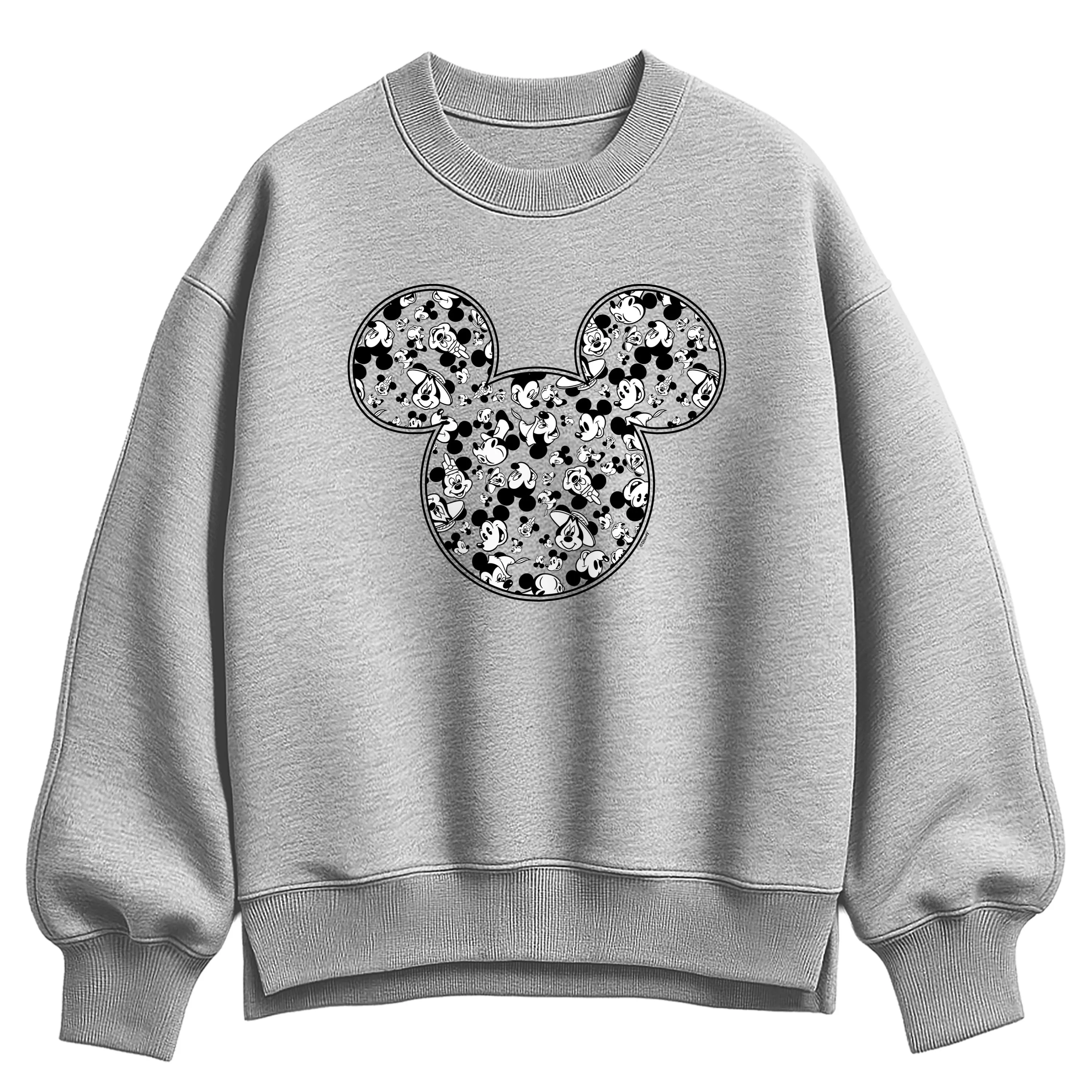 Disney - Meta Mickey - Women's Oversized Fleece Crew Sweatshirt sold by Zulily