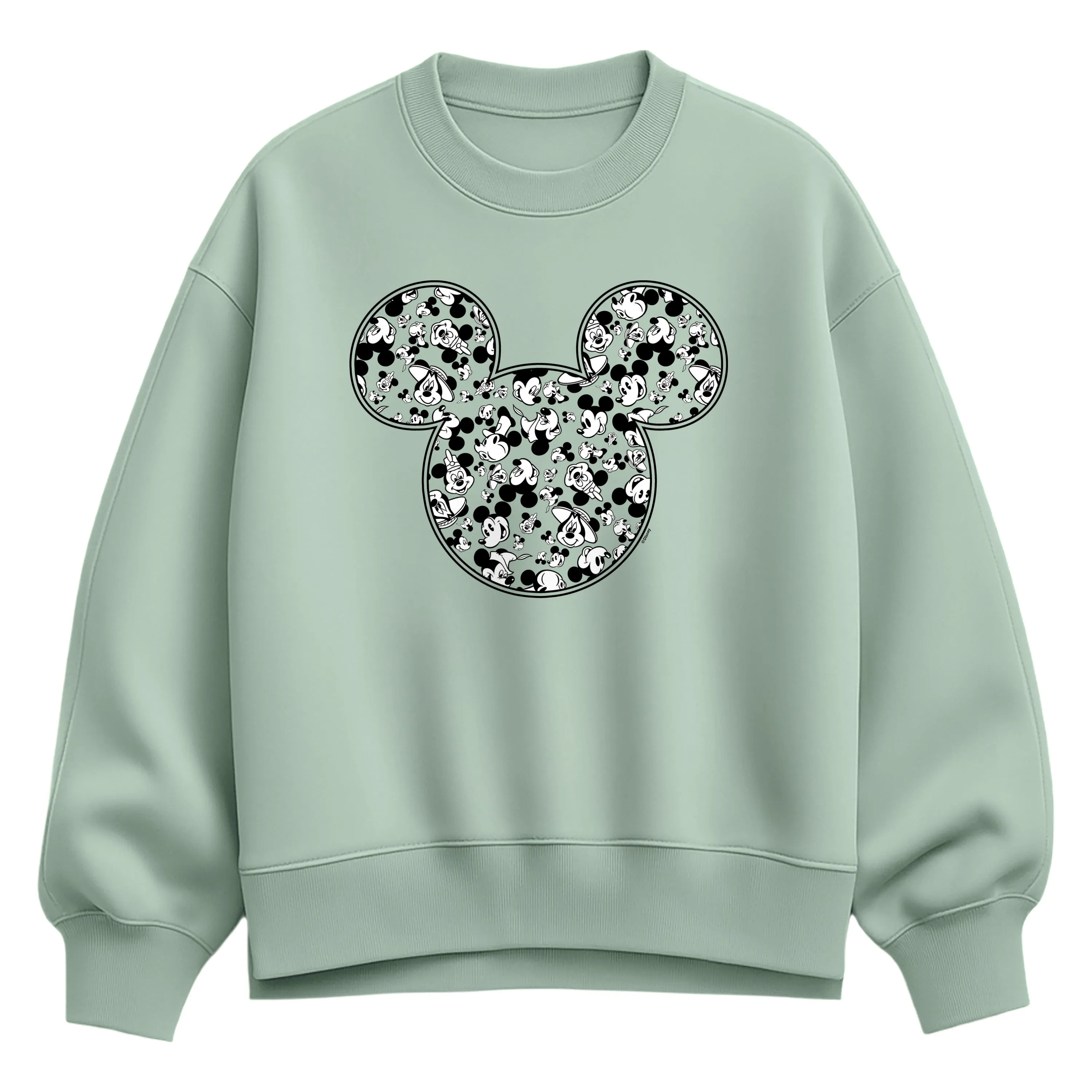 Disney - Meta Mickey - Women's Oversized Fleece Crew Sweatshirt sold by Zulily product image thumbnail 3