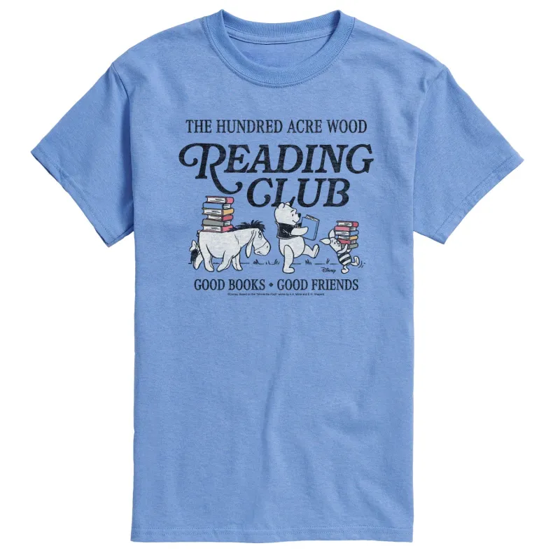 Winnie the Pooh - Reading Club - Men's Short Sleeve Graphic T-Shirt sold by Zulily