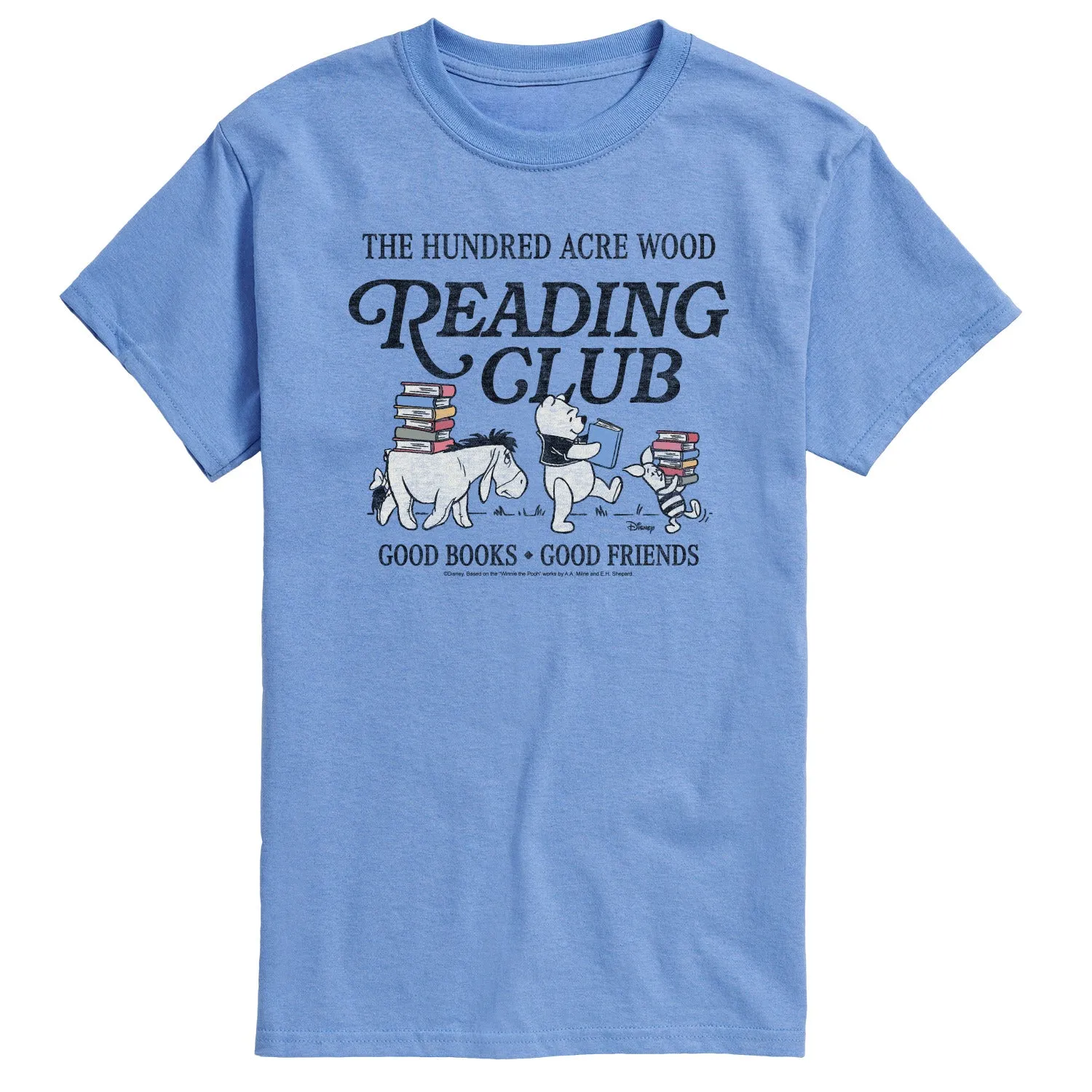 Winnie the Pooh - Reading Club - Men's Short Sleeve Graphic T-Shirt sold by Zulily