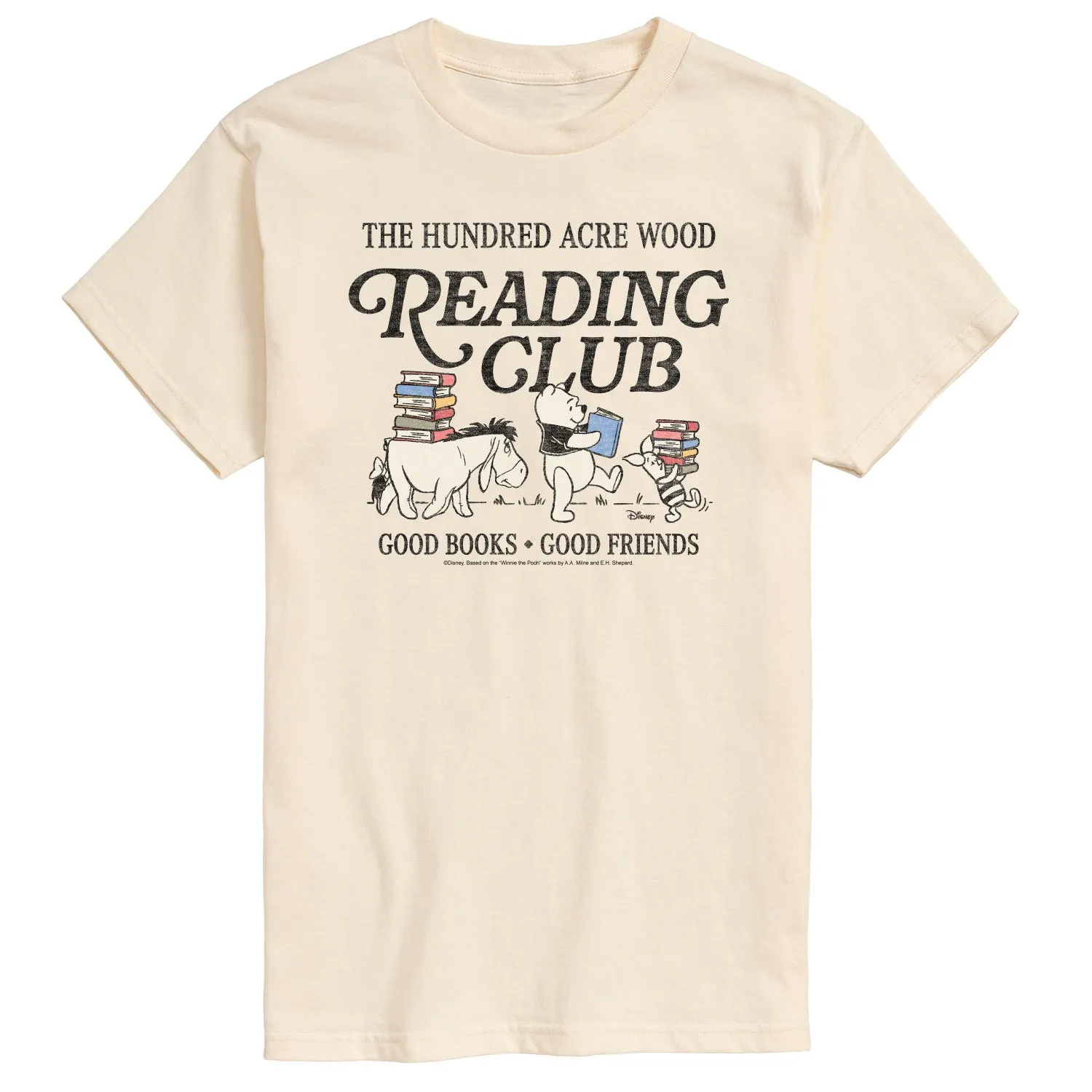 Winnie the Pooh - Reading Club - Men's Short Sleeve Graphic T-Shirt sold by Zulily product image thumbnail 2