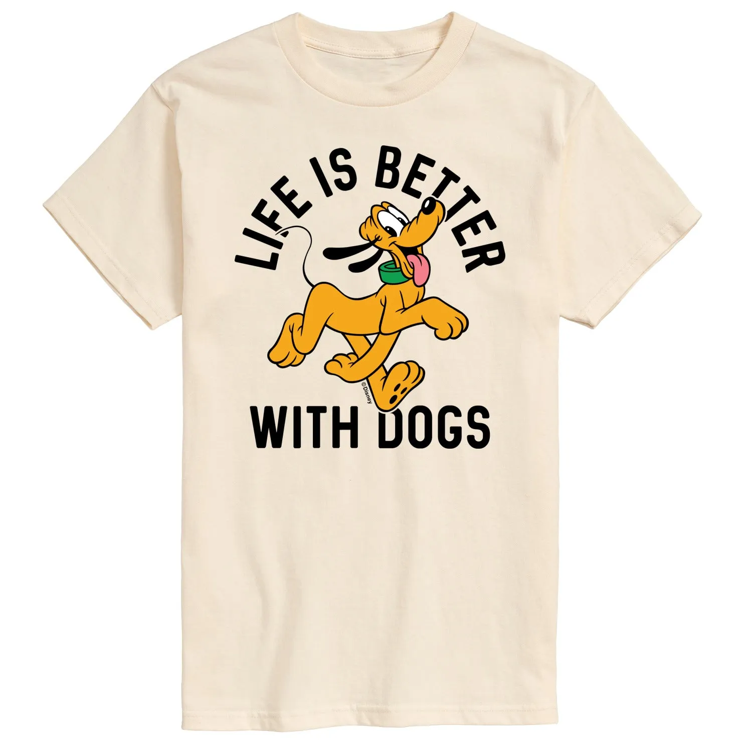 Disney - Life is Better With Dogs - Men's Short Sleeve Graphic T-Shirt sold by Zulily product image thumbnail 4