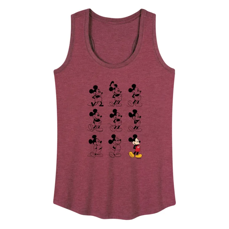 Mickey & Friends - Mickey Mouse Evolution - Women's Racerback Tank Top sold by Zulily