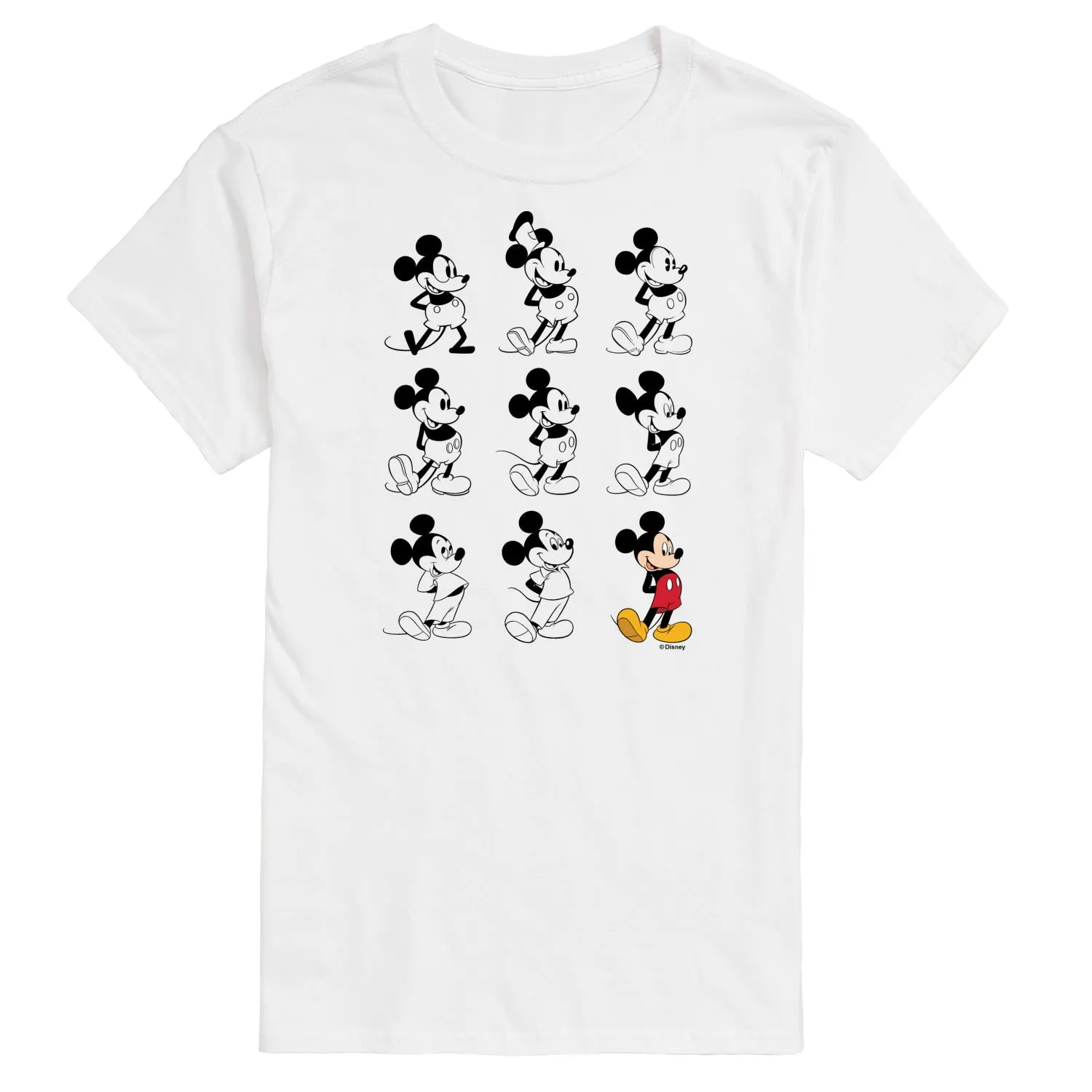 Mickey & Friends - Evolution Mickey Mouse - Men's Short Sleeve Graphic T-Shirt sold by Zulily product image thumbnail 4