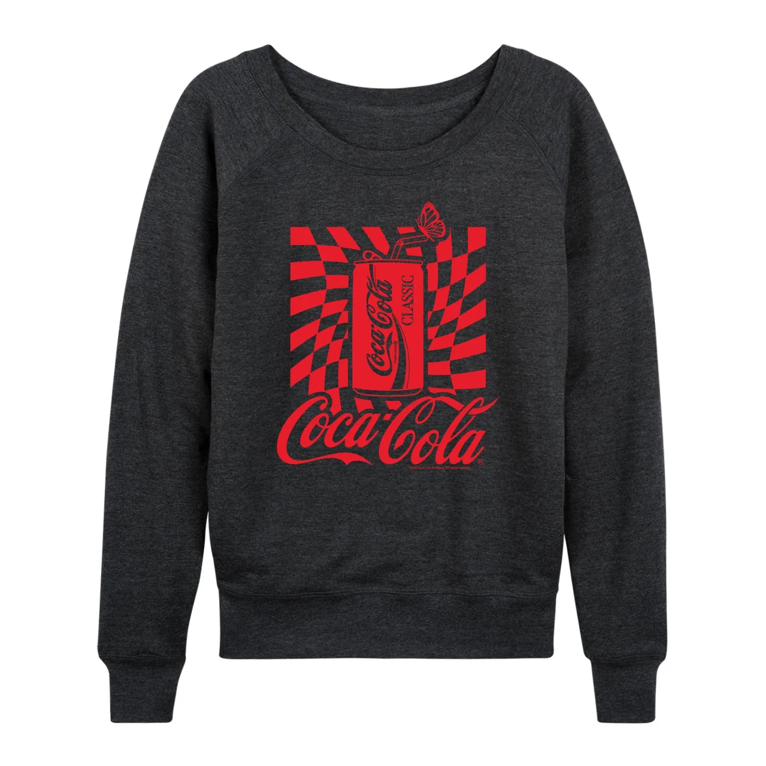 Coca-Cola - Warped Coke Can - Women's Lightweight French Terry Long Sleeve Shirt sold by Zulily product image thumbnail 2