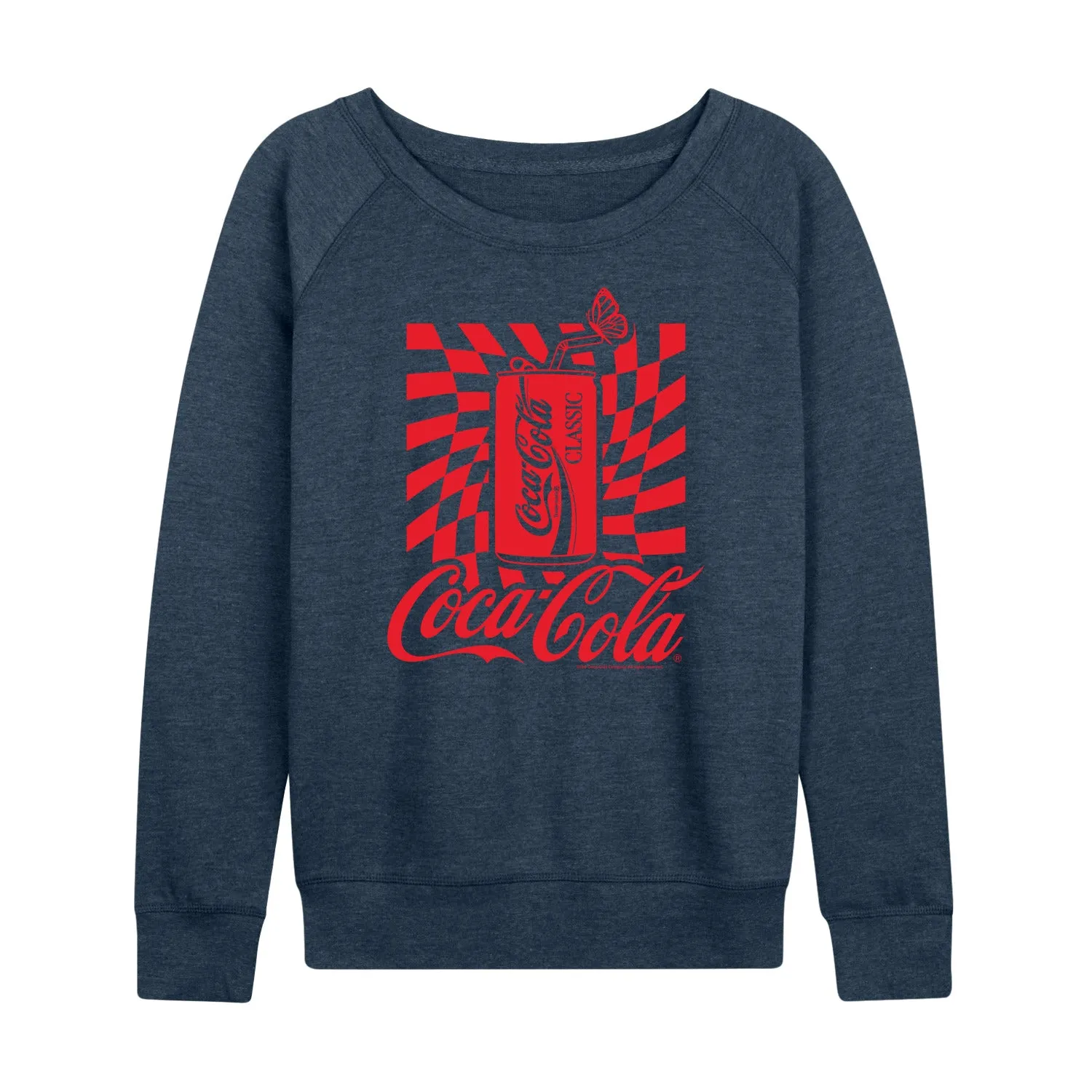 Coca-Cola - Warped Coke Can - Women's Lightweight French Terry Long Sleeve Shirt sold by Zulily product image thumbnail 3