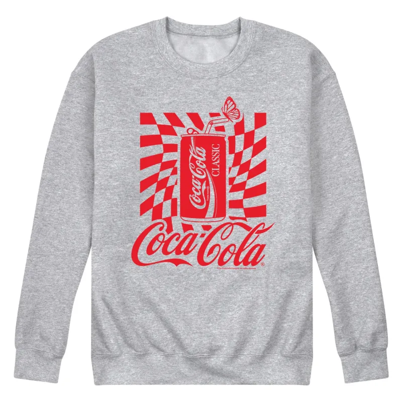 Coca-Cola - Warped Coke Can - Men's Crew Neck Fleece Pullover sold by Zulily
