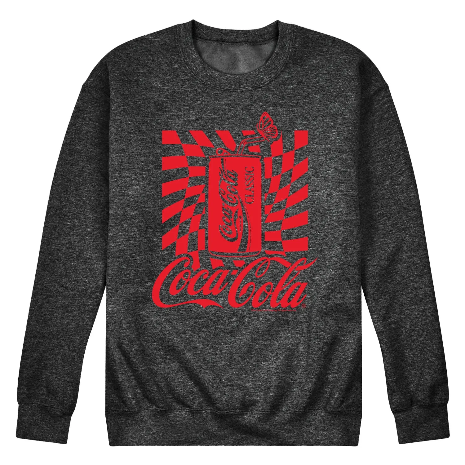 Coca-Cola - Warped Coke Can - Men's Crew Neck Fleece Pullover sold by Zulily product image thumbnail 3