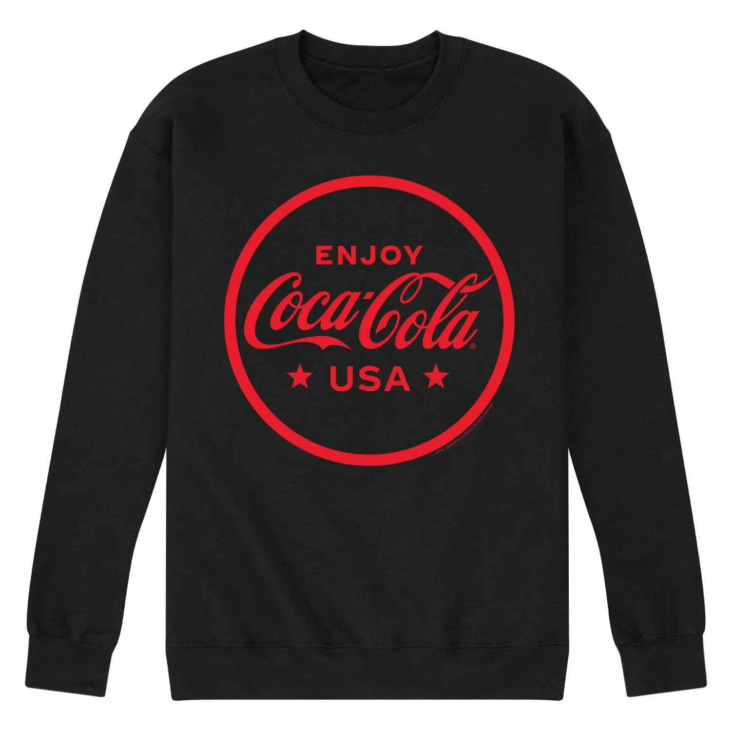 Coca-Cola - Enjoy Coca Cola USA - Men's Crew Neck Fleece Pullover sold by Zulily product image thumbnail 2