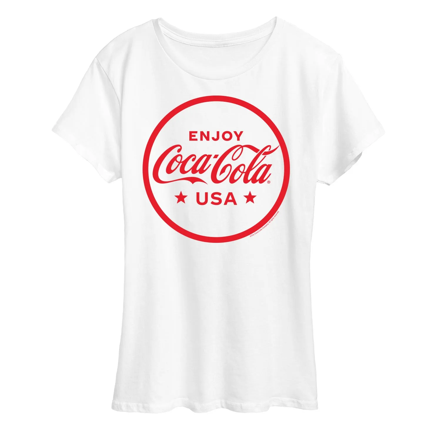 Coca-Cola - Enjoy Coca Cola USA - Women's Short Sleeve Graphic T-Shirt sold by Zulily product image thumbnail 3