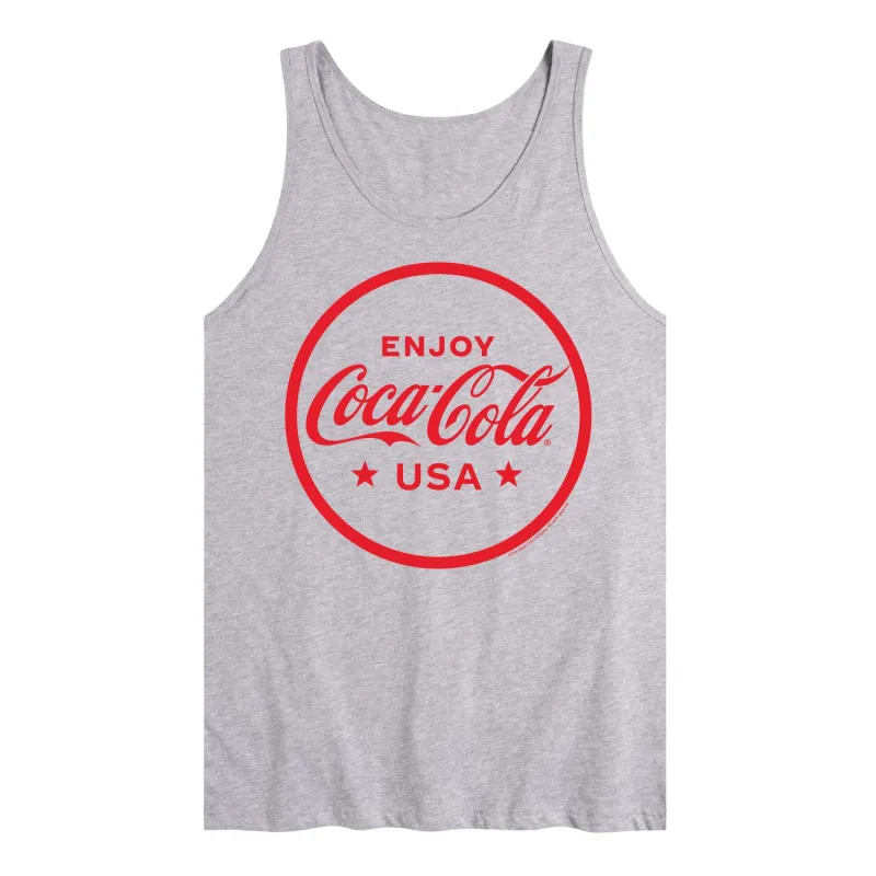 Coca-Cola - Enjoy Coca Cola USA - Men's Jersey Tank Top sold by Zulily
